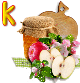 Frasco de Mermelada, Manzanas y Tabla de Picar  K