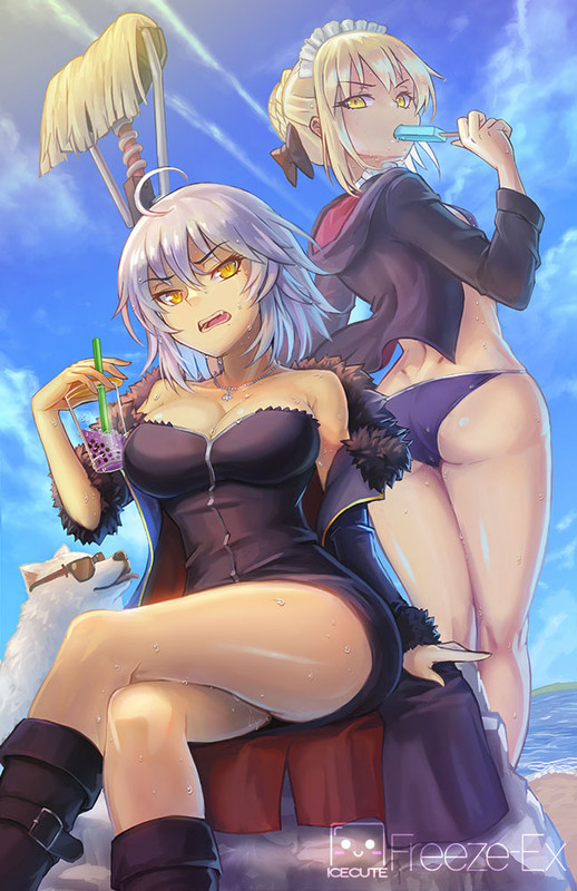 artoria-pendragon-jeanne-d-arc-jeanne-d-arc-artoria-pendragon-and-cavall-the-2nd-fate-and-1-more-d