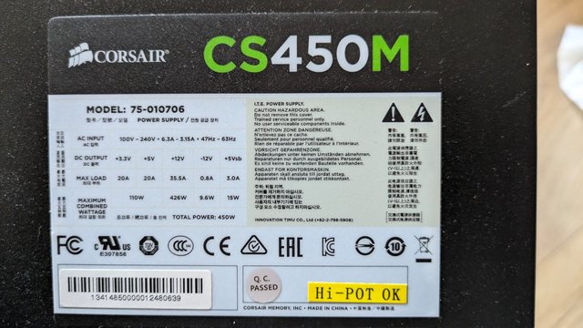corsair CS450M 2