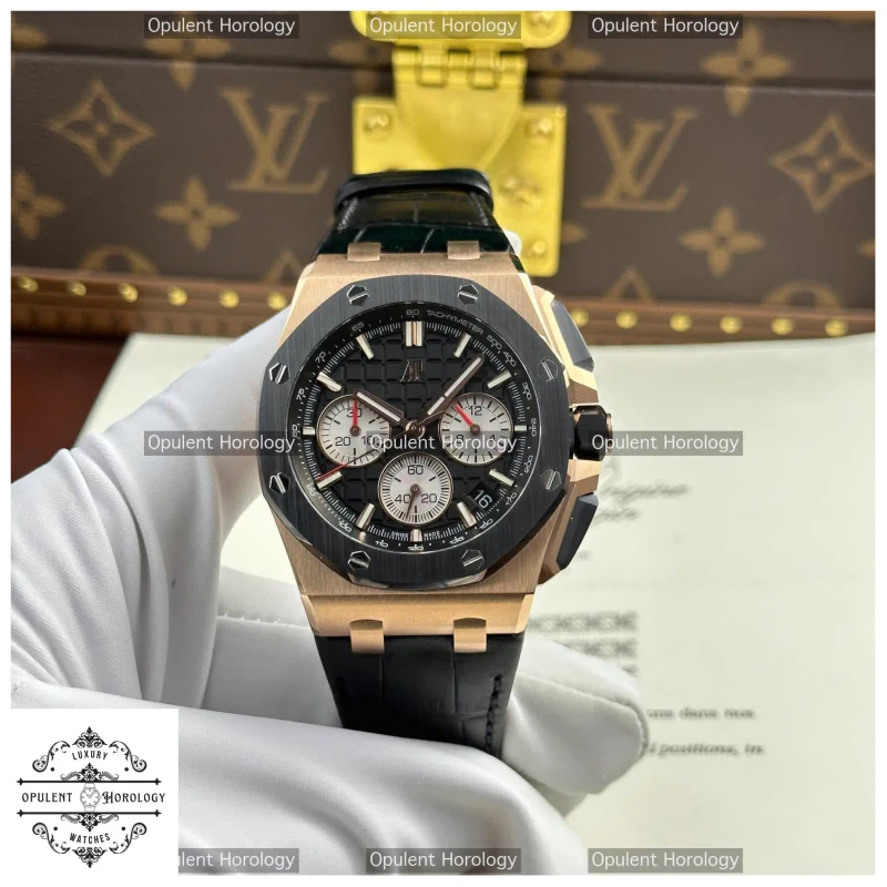 AP Royal Oak Offshore Chronograph Replica | 43mm Titanium Blue Dial Calibre 4401