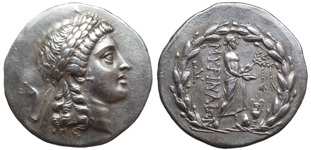 Tetradracma. Mirina (Aeolis, Misia). Reino de Pérgamo. 155-145 a.C. 2139120
