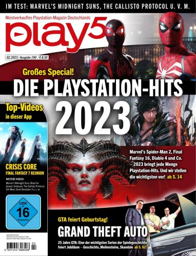 Cover: Play5 Das Playstation Magazin No 02 2023