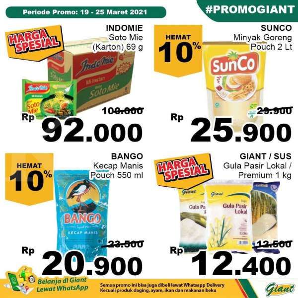 Katalog Promo Giant 19-25 Maret 2021 
