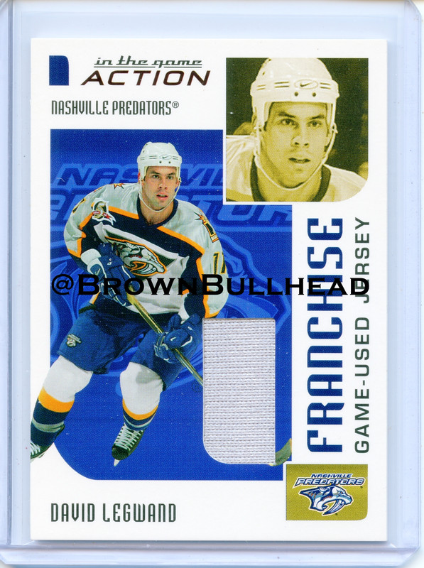 2003-04 ITG Action Jerseys #M-257 [David Legwand] [Nashville Predators] [Franchise] [~100] [swatch=s