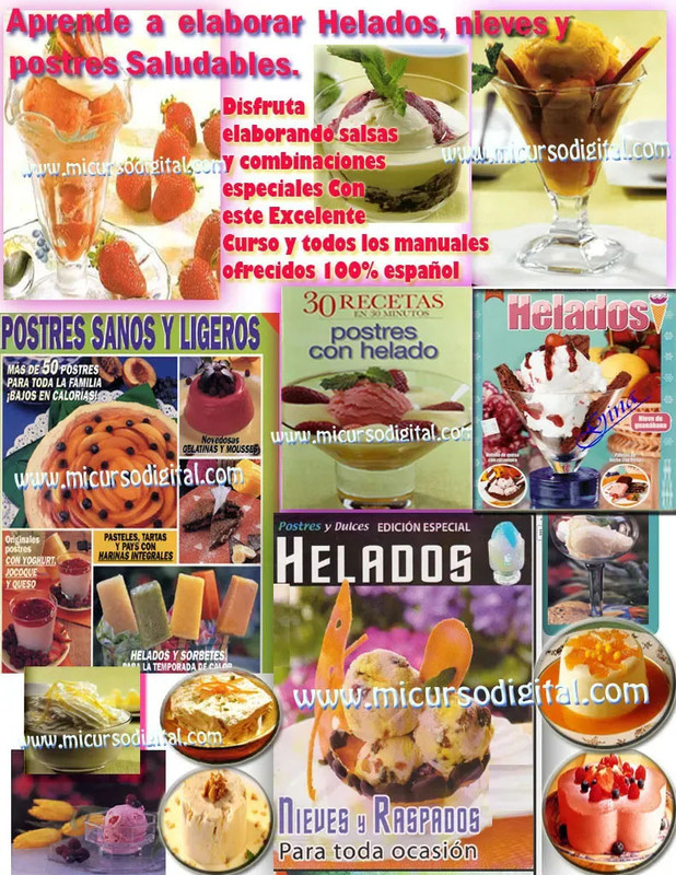 Curso Elaboración Helados Nieves Raspados Conos Bonice Paletas p