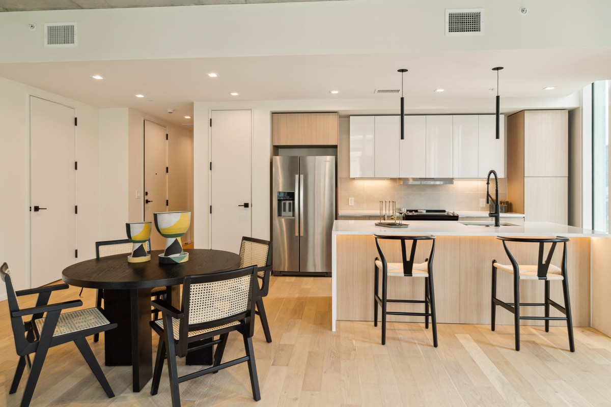 Modern apartment building