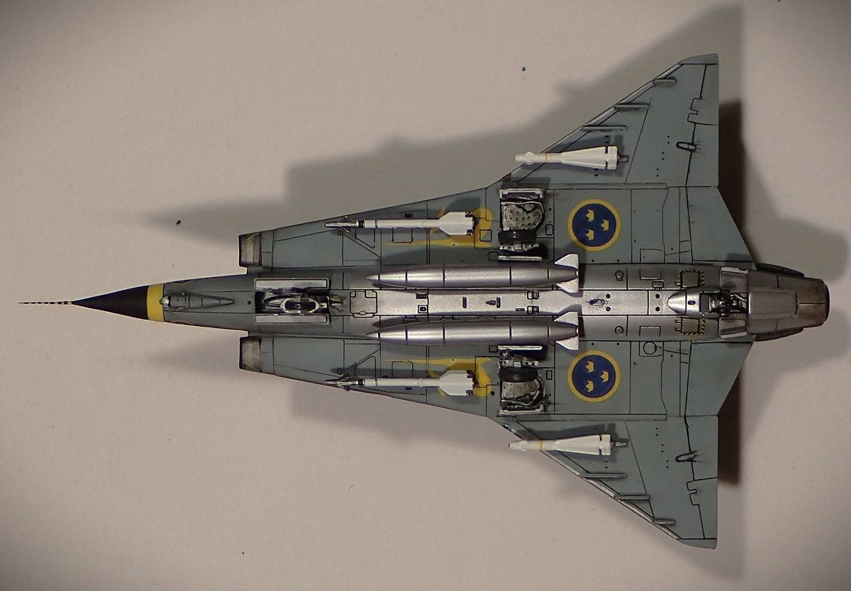 SAAB J 35J Draken ŠVEDSKA 1980 spodaj 6