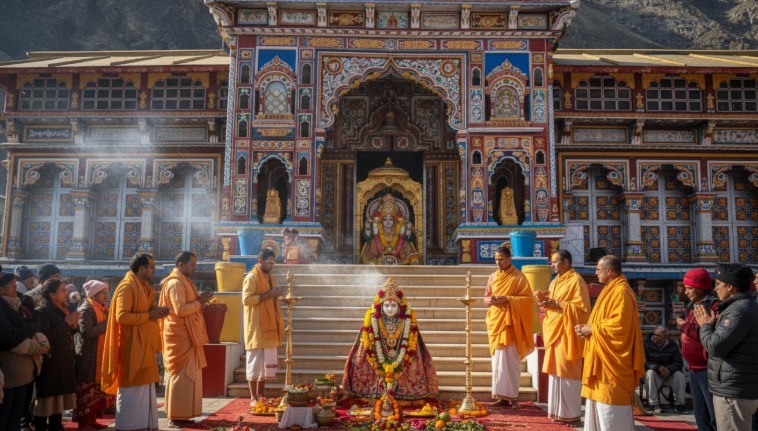 Badrinath Maha Abhishek & Shringar Seva (Royal Morning Offering).