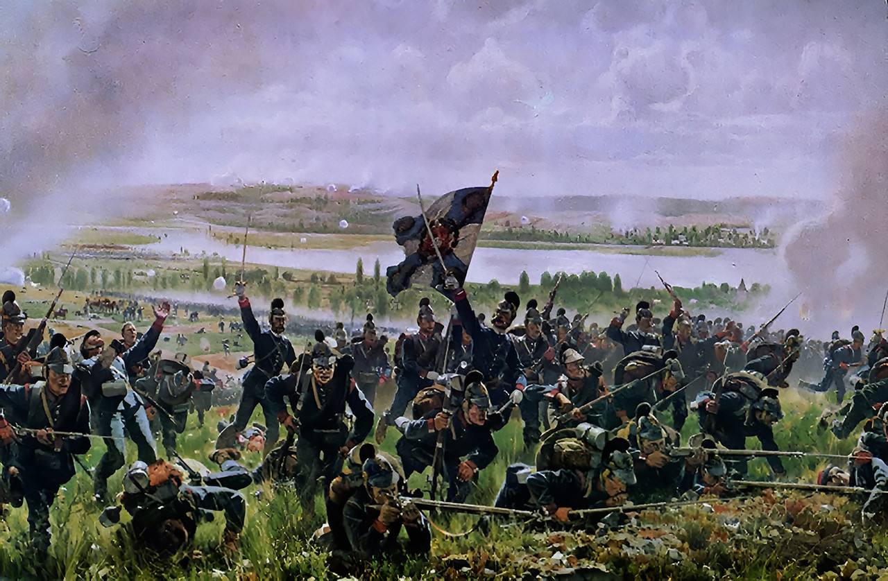 Franco Prusiana Sedan Balan El 6º y 7º Regimientos de Infantería Real de Baviera atacan a los france