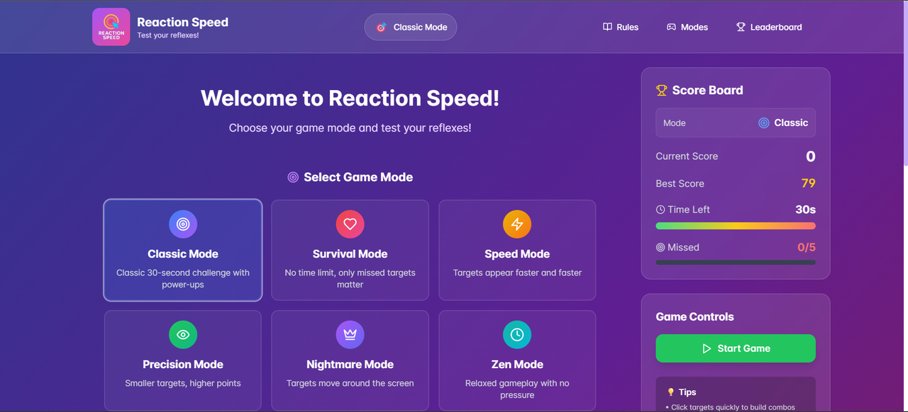 Game Interface