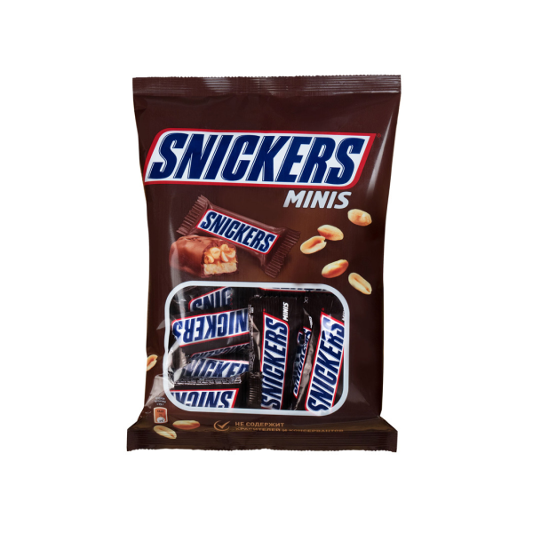 Шоколадные батончики snickers Mini, 180 г