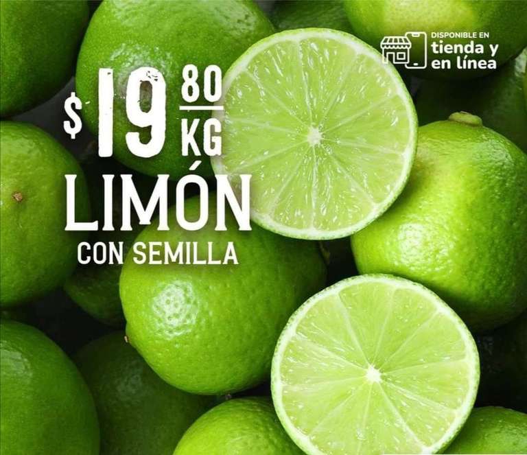 Soriana: Martes y Miércoles del Campo: Limón con Semilla $19.80 kg • Manzana Red $34.90 kg • Uva Blanca sin Semilla $69.80 kg 
