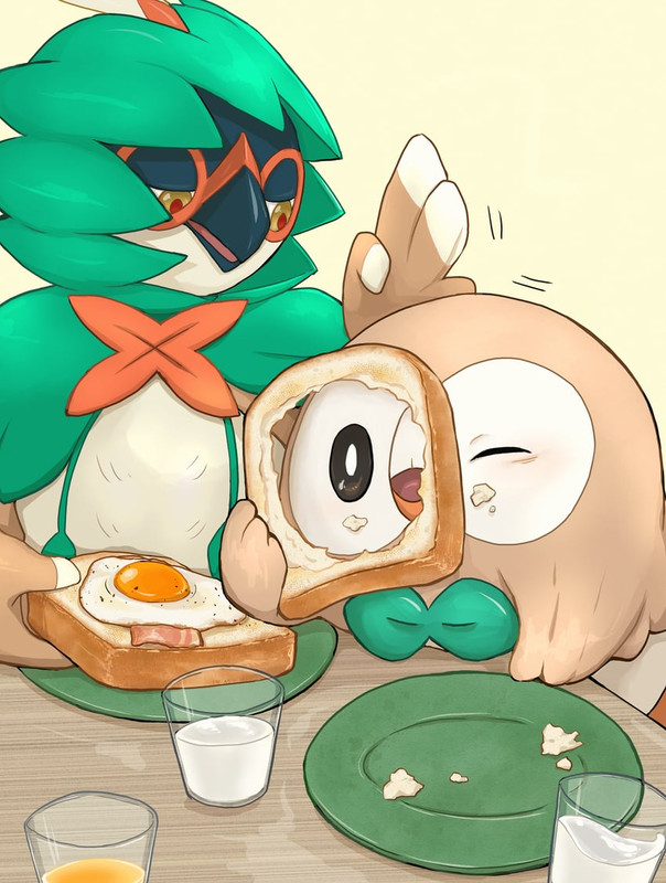 rowlet-and-decidueye-pokemon-drawn-by-hi