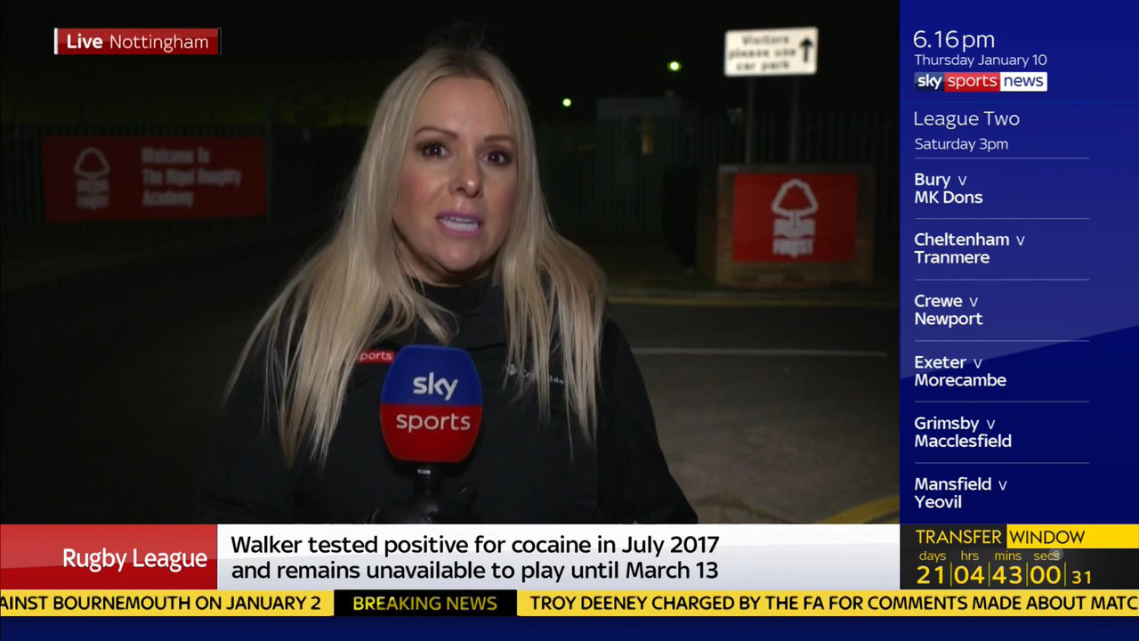 10 January - 18.00.00 - Sky Sports News At 6 2019. A comprehensi