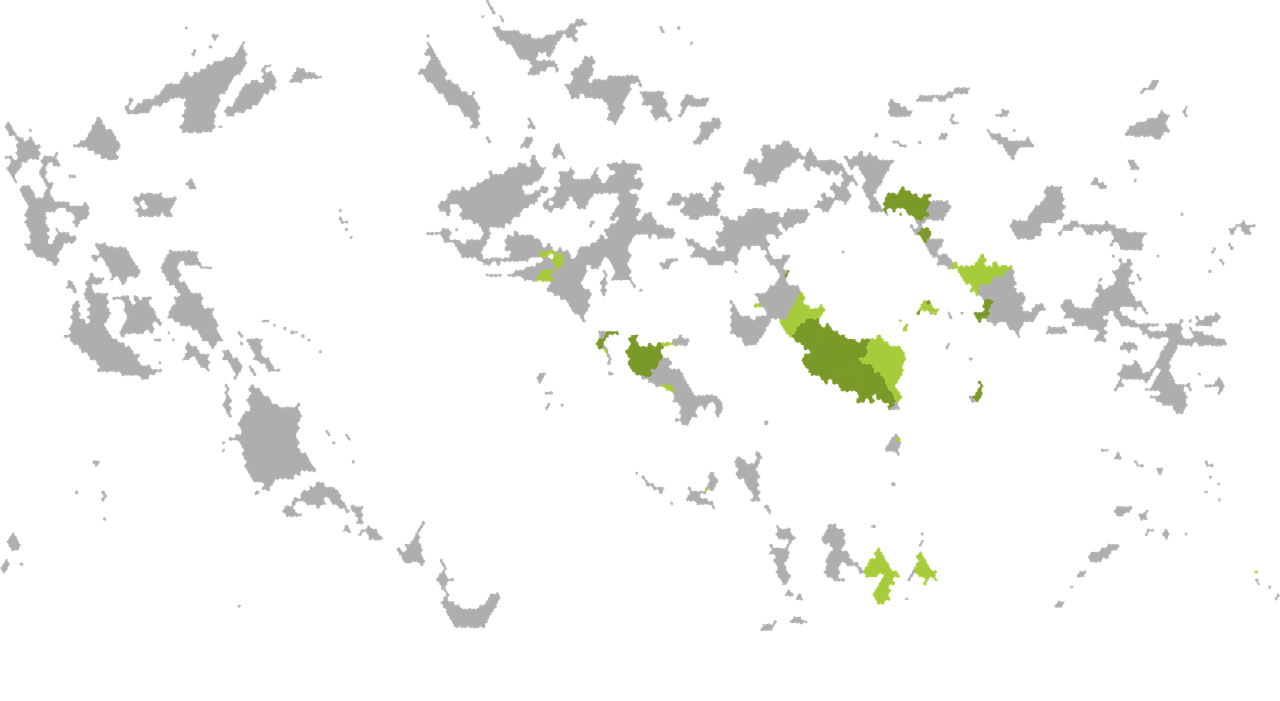 Carte des pays où l'arabe est reconnu