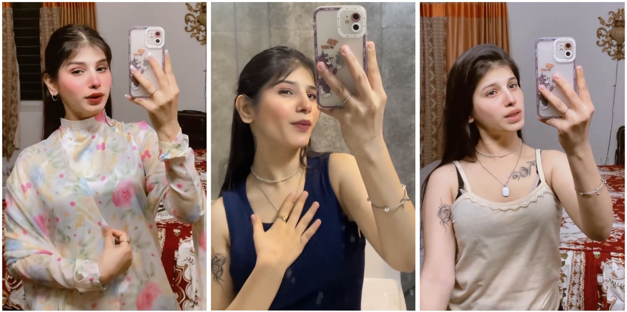 Sexy girlfriend leaked mirror selfie video boobs closeup exclusive