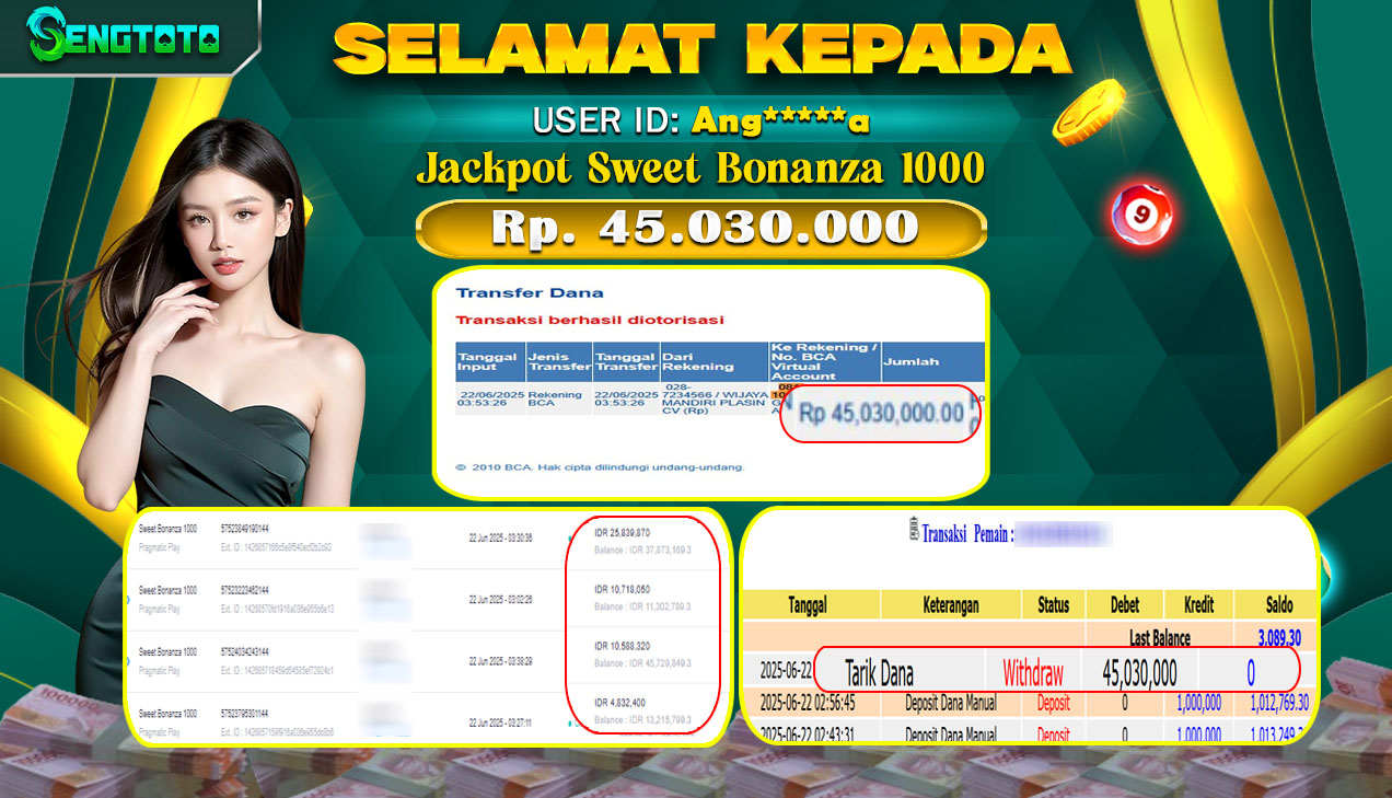 BUKTI PEMBAYARAN SLOT SWEET BONANZA 1000