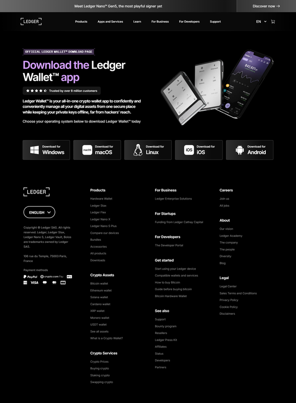 Ledger.com/Start Hero