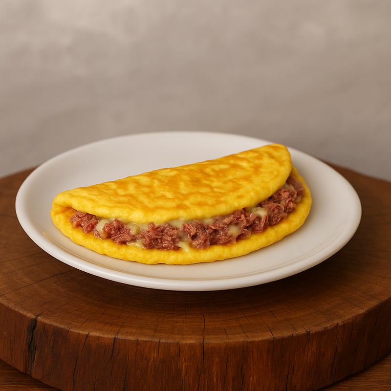 Omelete (Carne Seca e Mussarela)