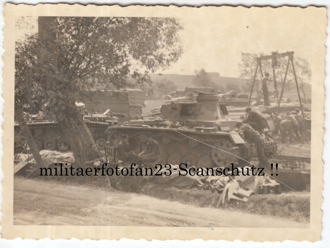 WH Panzerwerkstatt Panzer III in Rußland Vormars