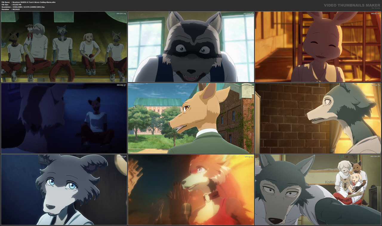 Beastars S02E01 A Teen's Never-Ending Alarm.mkv