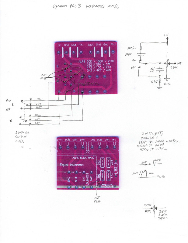 Dynaco PAS3 Custom Loudness Circuit