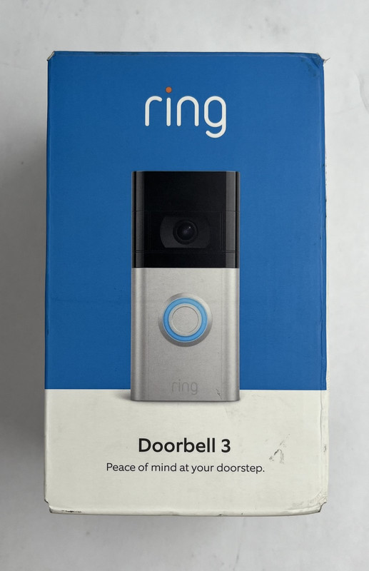 RING 5AT3S9 VIDEO DOORBELL 3 SATIN NICKEL RING 5AT3S9 VIDEO DOORBELL 3 SATIN NICKEL