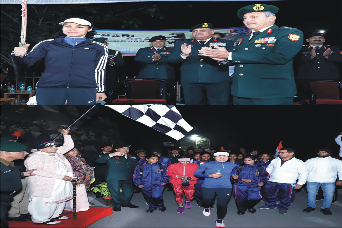 एन०सी०सी० द्वारा 75वें गणतंत्र दिवस का उत्सव मनाने के लिये नारी शक्ति वंदन रन का आयोजन किया जा रहा है।