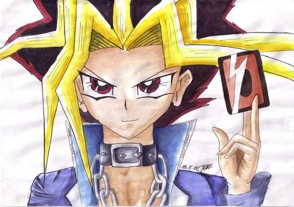 Hình vẽ Atemu (Yami Yugi) bộ YugiOh (vua trò chơi) - Page 9 2_Atemp_398