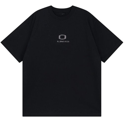 Balenciaga Camiseta Glitched Logo