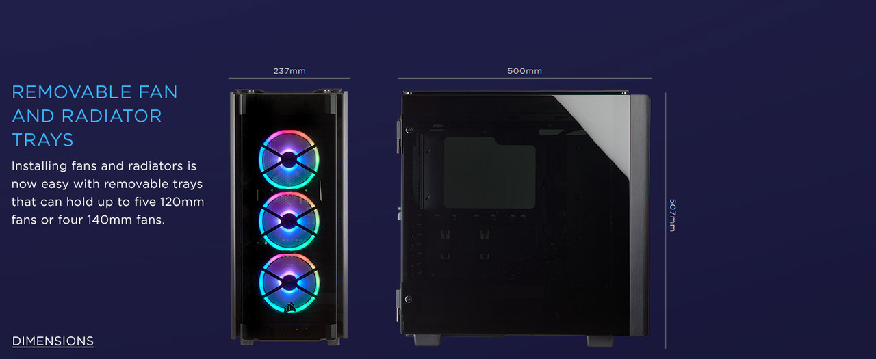 500D RGB SE Premium Midi Tower Case Gaming