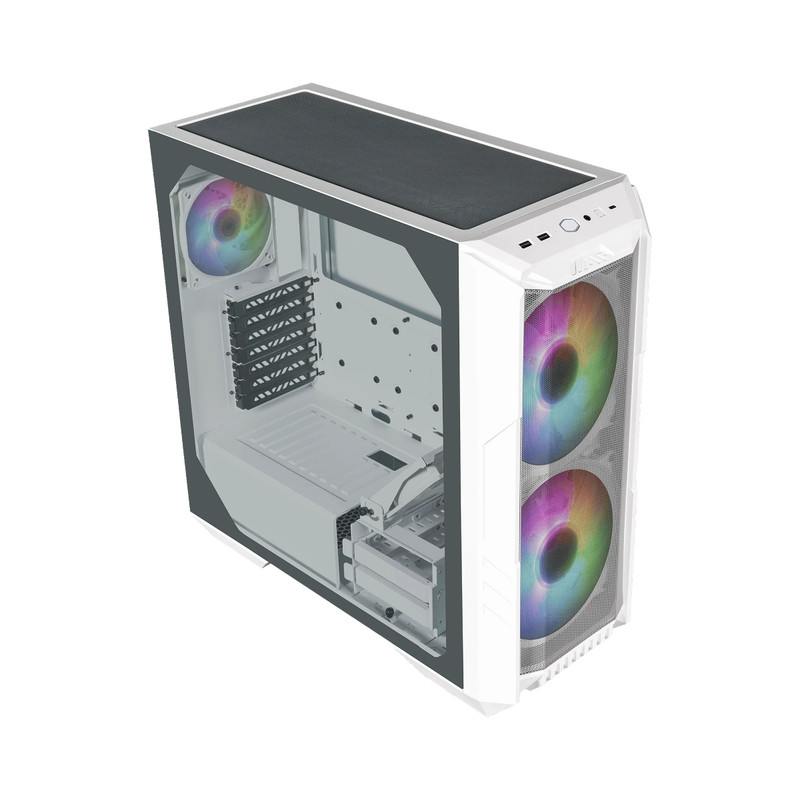 Gabinete Cooler Master Haf 500 White Vidrio Templado
