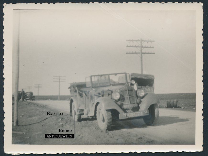 Foto 2.WK DAK Afrika Korps Horch 830 R Kübelwage