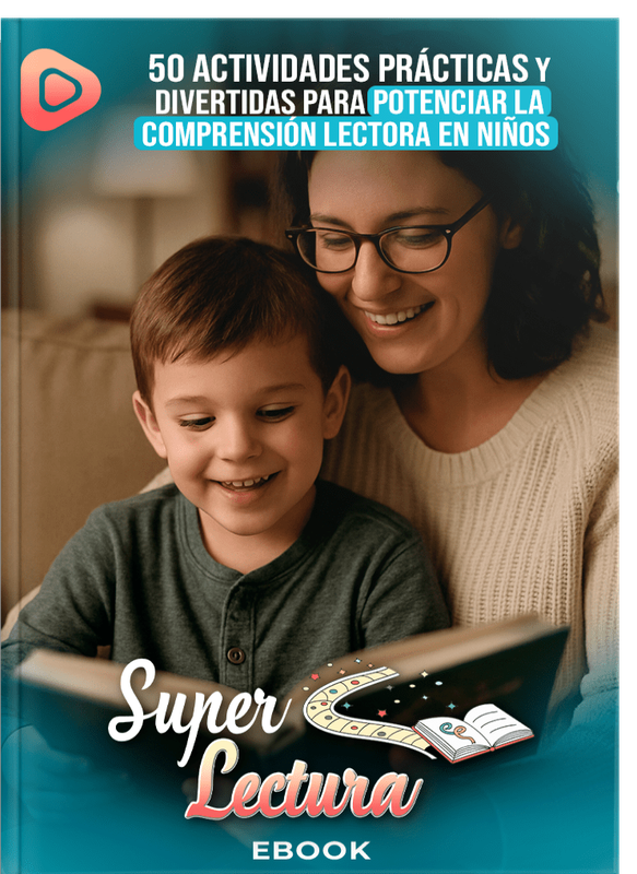 Niño leyendo feliz
