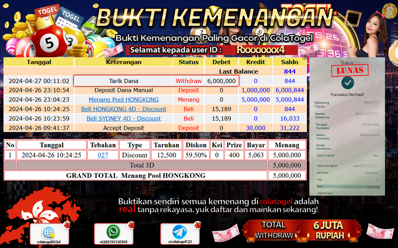 JACKPOT TOGEL HONGKONG!!