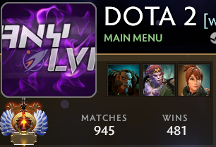 Buy an account 5600 Solo MMR, 0 Party MMR