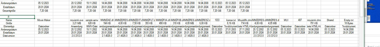 Version 2 advanced full levels property Movie Maker files and (sub)folders