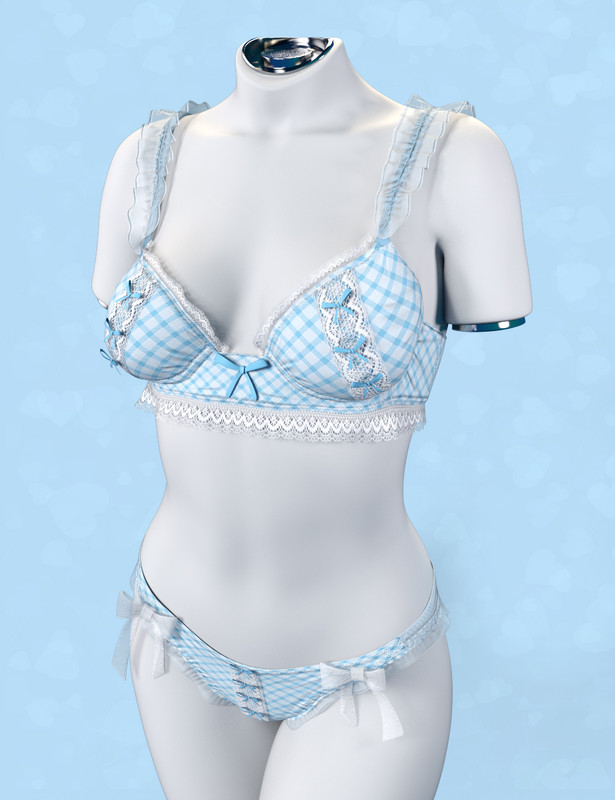 X-Fashion Cute Bows Lingerie For Genesis 9