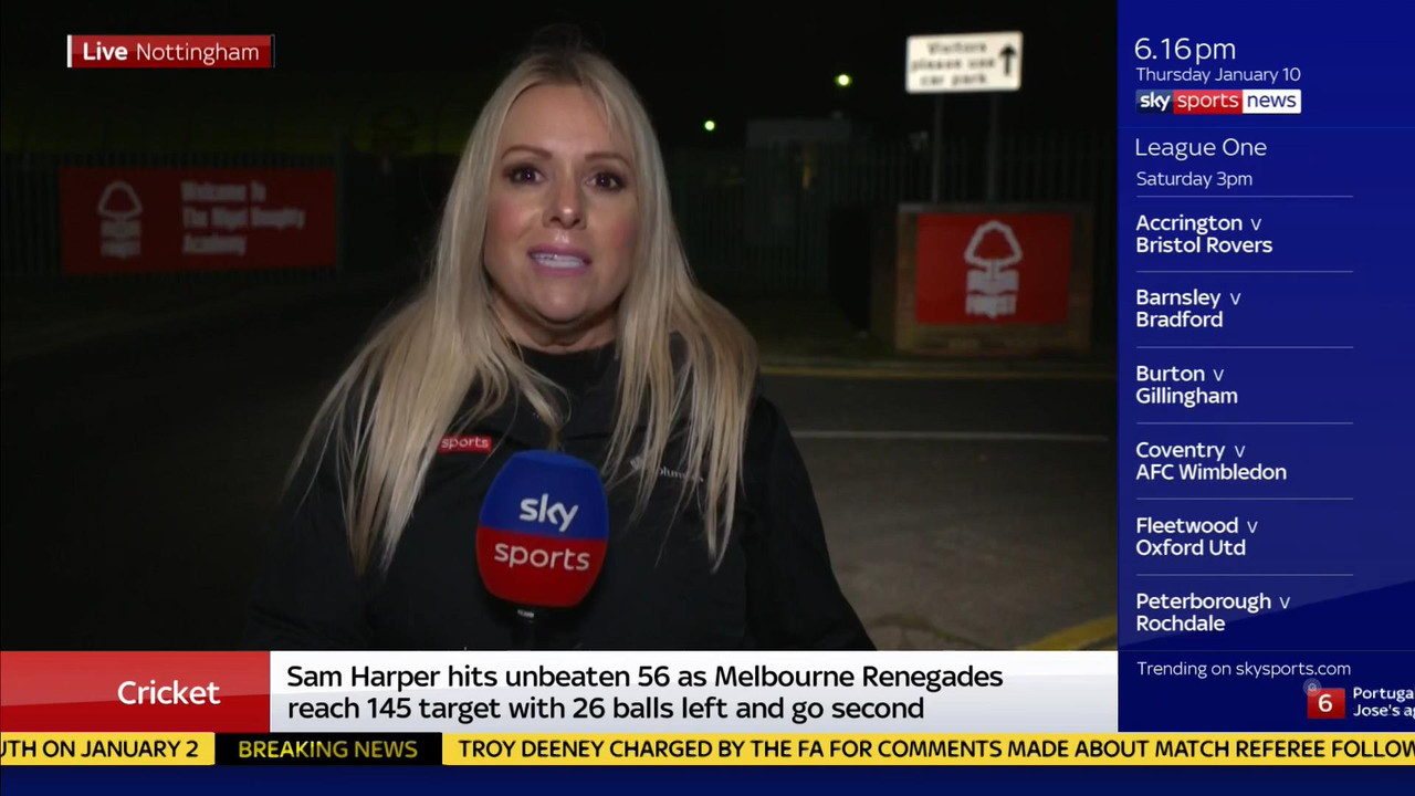 10 January - 18.00.00 - Sky Sports News At 6 2019. A comprehensi