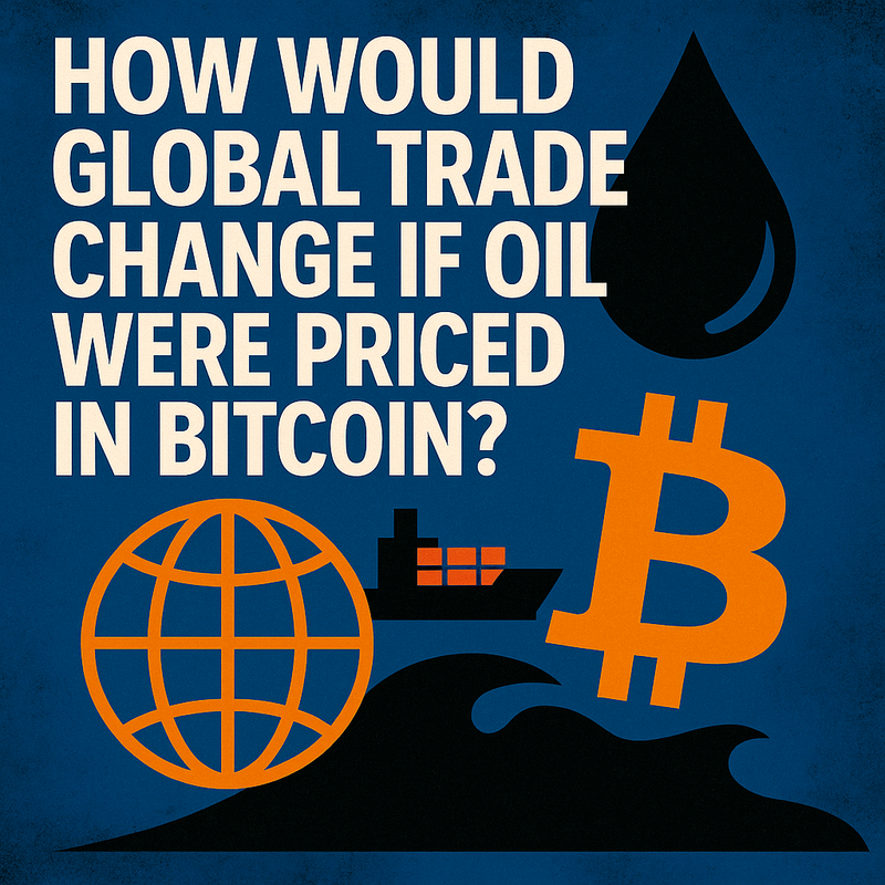 How would global trade change if oil were priced in Bitcoin?