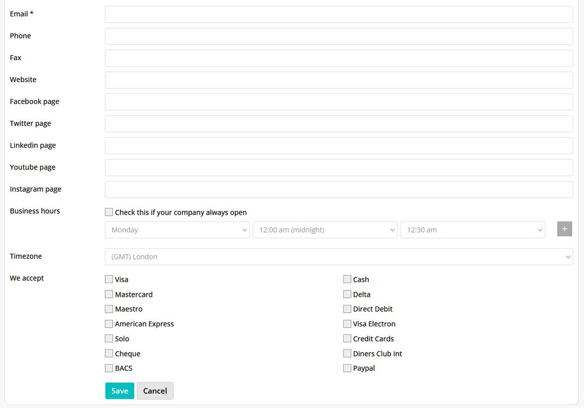 Continue Business Page