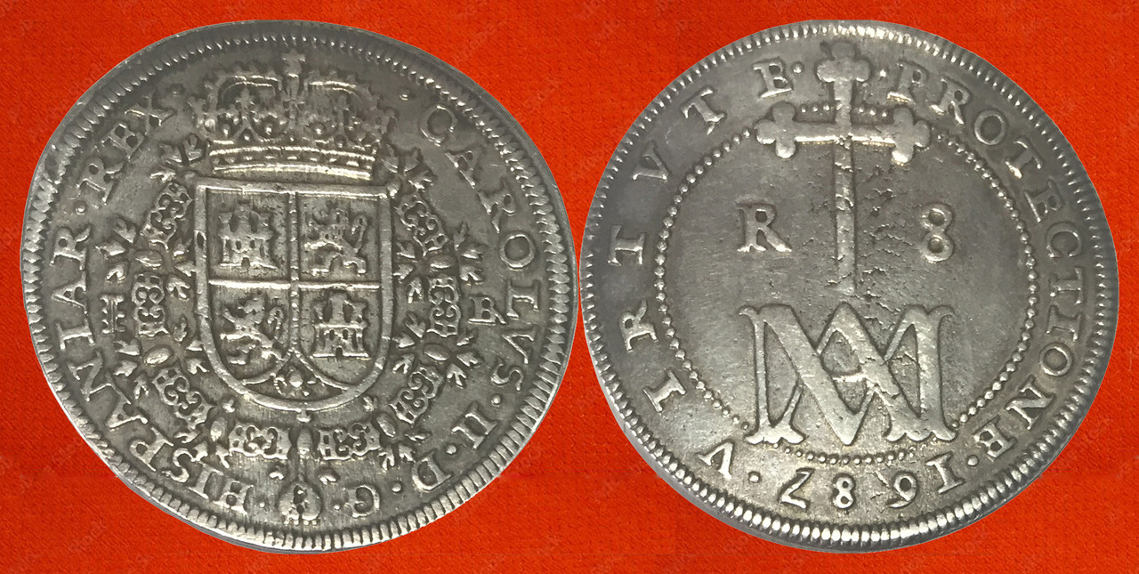 Let's make a nice coin cabinet!!! 8-R-Carlos-II-1687-Segovia-BR-r