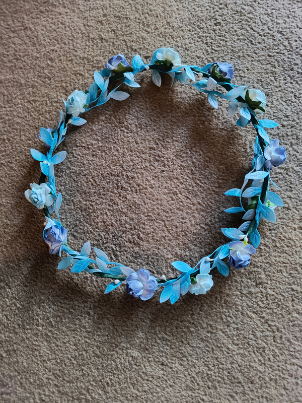 Blue Flower Crown