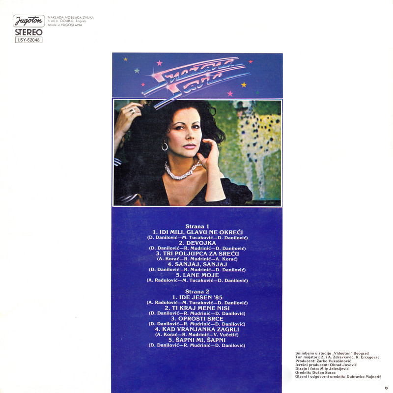 Snezana Savic 1985. LP Zadnja