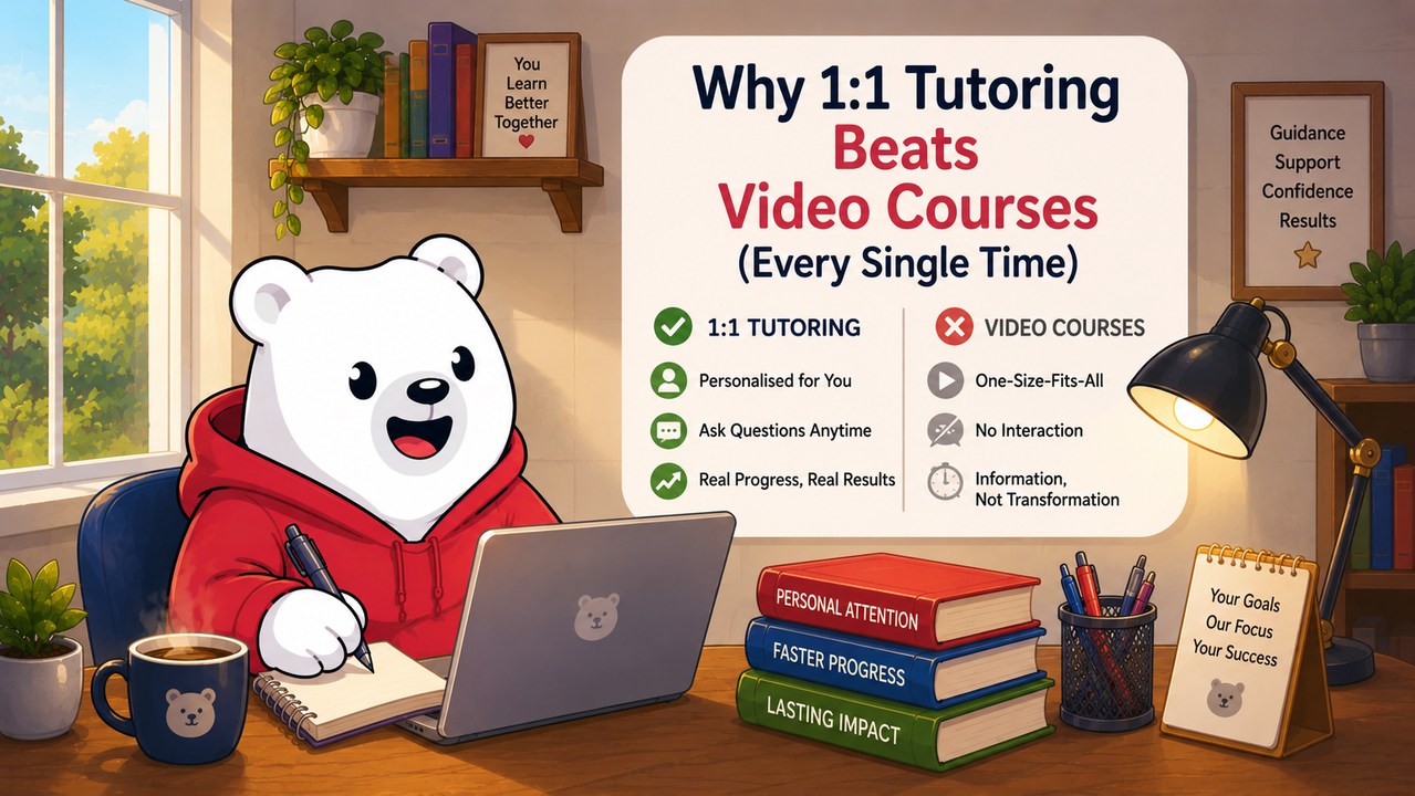 Why 1:1 Tutoring Beats Video Courses (Every Single Time)