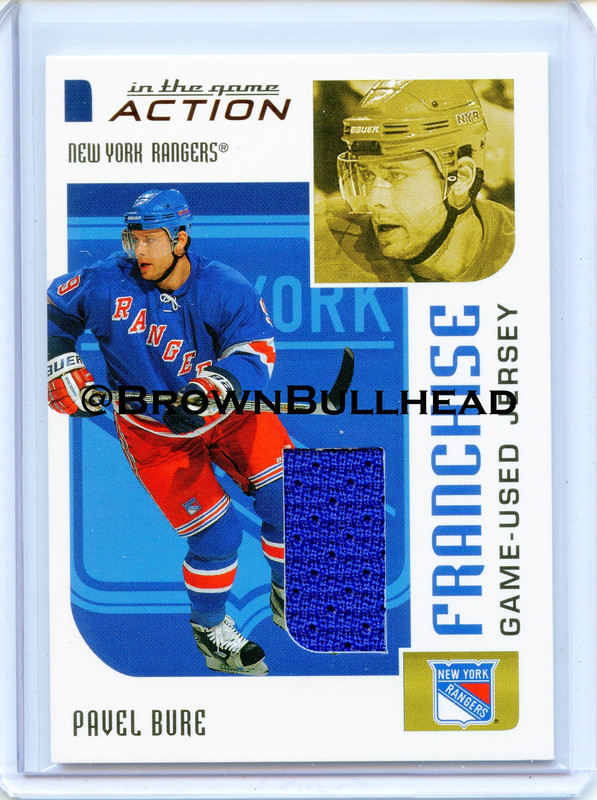 2003-04 ITG Action Jerseys #M-260 [Pavel Bure] [New York Rangers] [Franchise] [~100] [swatch=blue] a