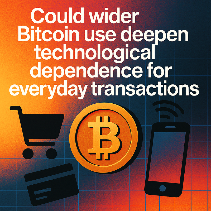 Could wider Bitcoin use deepen technological dependence for everyday transactions