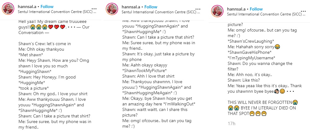 Percakapan Hanna dengan Shawn Mendes