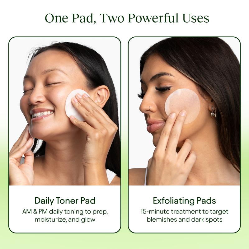 One pad, two powerful uses: daily toning & 15-minute treatment