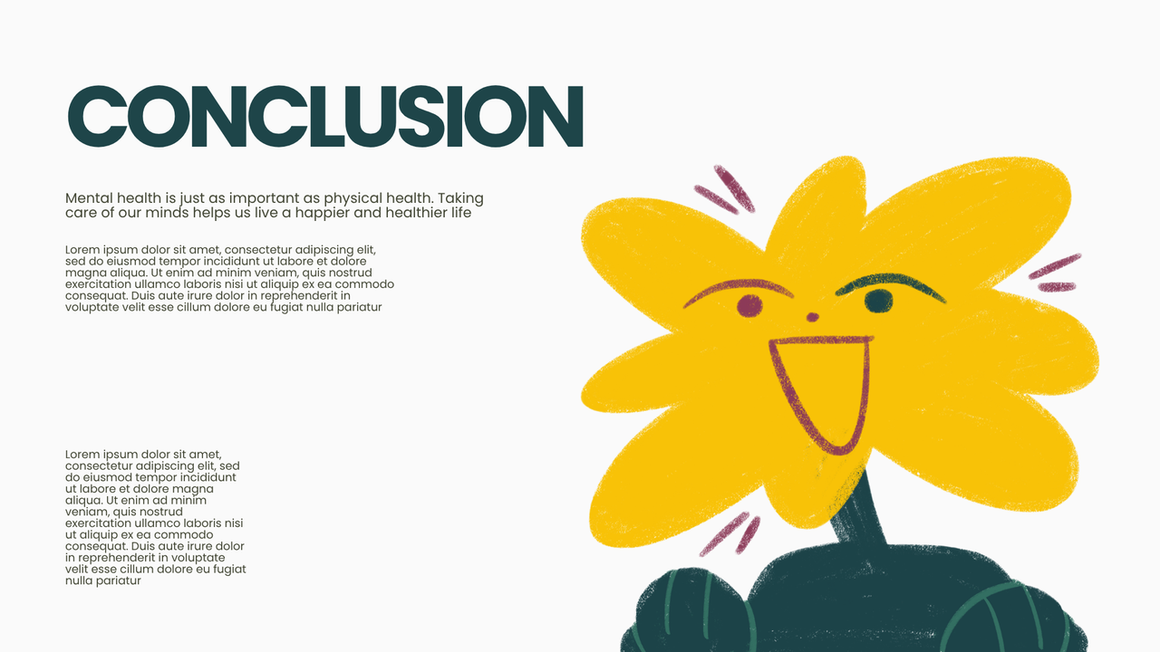 Green Black Illustration Mental Health Presentation